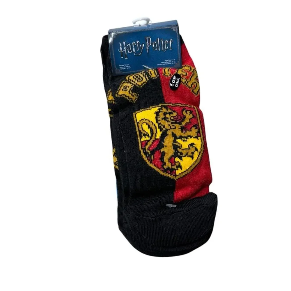 Harry Potter 5 Pair Casual‎ Low Ankle Socks New